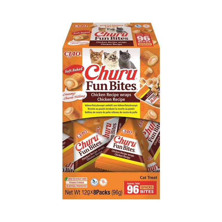 Pamlsok Inaba Churu Fun Bites cat kura 8 x 12 g